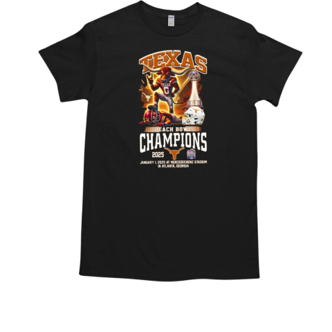 Texas Peach Bowl Champions 2025 New Edition For Fans T-Shirt