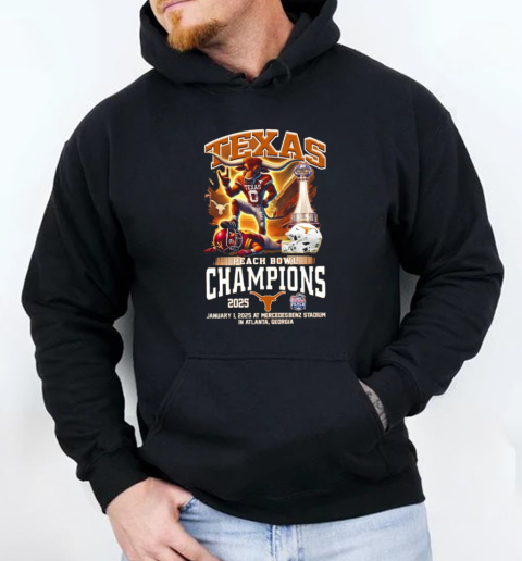 Texas Peach Bowl Champions 2025 New Edition For Fans  Unisex Hoodie