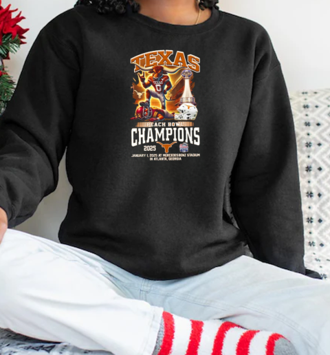 Texas Peach Bowl Champions 2025 New Edition For Fans  Unisex Sweatshirt