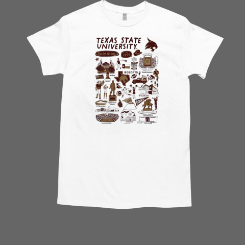 Texas State obcats eat them up cats vive la fete artwork T-Shirt