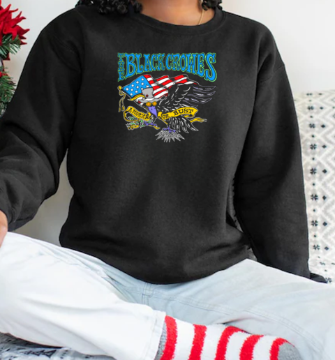 The Black Crowes Amorica Or Bust Bird American Flag T-Shirt Unisex Sweatshirt