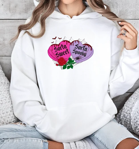 The Chivery Sorta Sweet Sorta Spooky Heart T-Shirt Unisex Hoodie