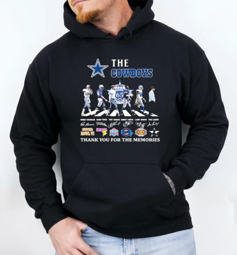 The Dallas Cowboys 65 Anniversary Signature Thank You For The Memories  Unisex Hoodie