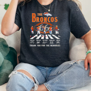 The Denver Broncos 1959 2025 Signature Thank You For The Memories  Classic Women's T-shirt