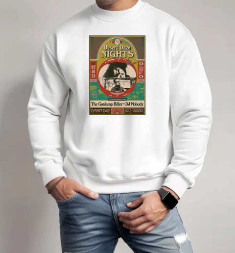 The Gaslamp Killer And DJ Nobody Feb 1 2025 At Gold Diggers In Los Angeles CA Concert T-Shirt Unisex Sweatshirt