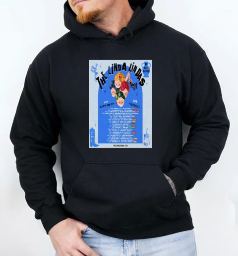 The Linda Lindas Poster Announce Headline 2025 Tour T-Shirt Unisex Hoodie