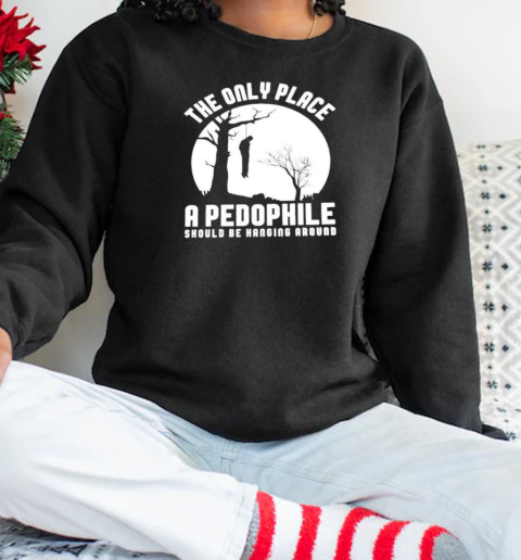 The Only Place A Pedophile Should Be Hanging Around T-Shirt Unisex Sweatshirt