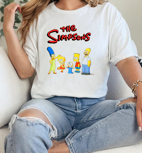 The Simpsons Family Characters T-Shirt Classic Women's T-shirt