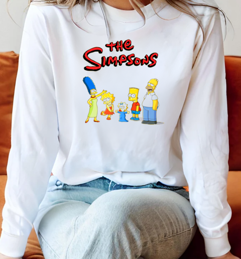 The Simpsons Family Characters T-Shirt Long Sleeved T-shirt