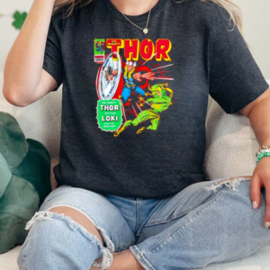 Thor Marvel retro comic book cover graphic T-Shirt Classic Women's T-shirt