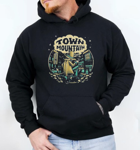 Town Mountain High Side Down Low T-Shirt Unisex Hoodie