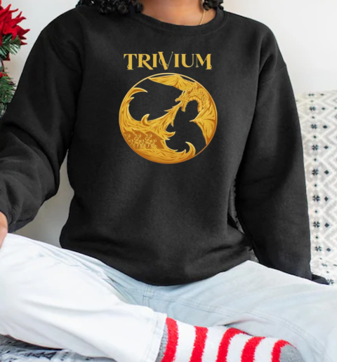 Trivium Gold Dragon T-Shirt Unisex Sweatshirt