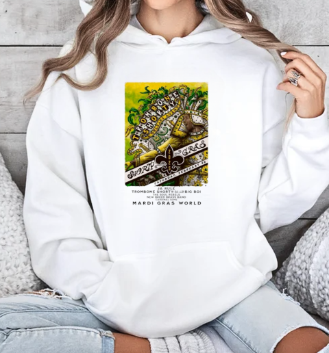 Trombone Shorty At Mardi Gras World In New Orleans, LA On Feb 22 2025 Tour  Unisex Hoodie