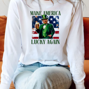 Trump Saved Tiktok Make America Lucky Again 2025 T-Shirt Long Sleeved T-shirt 