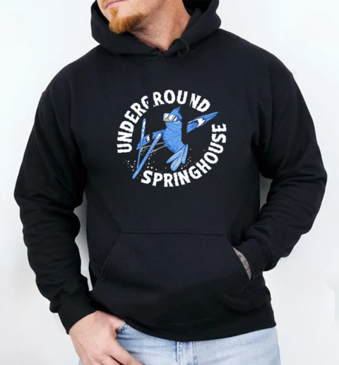 Underground Springhouse Skiing Bird T-Shirt Unisex Hoodie