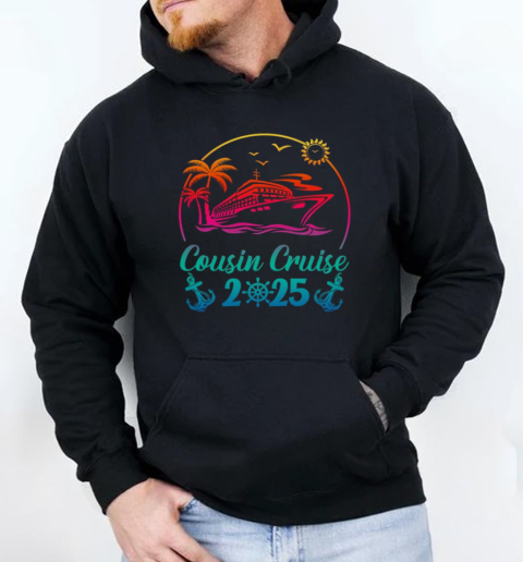 Vacation Cousin Cruise Crew Beach Family Vacation Trip 2025 T-Shirt Unisex Hoodie