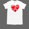 Valentine Day Heart Brushstroke Heart Designs Women Girls T-Shirt Classic Men's T-shirt