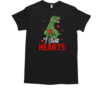 Valentines Day Dinosaur I Steal Hearts T Rex Boys  Classic Men's T-shirt