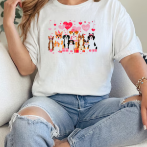 Valentines Dog Owner Valentines Day Design Loving Dogs T-Shirt Classic Women's T-shirt