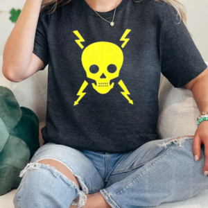 Vintage Electrical Danger Skull T-Shirt Classic Women's T-shirt