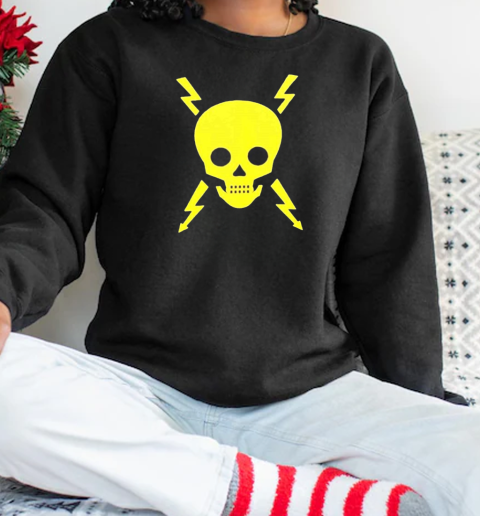 Vintage Electrical Danger Skull T-Shirt Unisex Sweatshirt