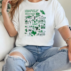 Vive la fete North Texas Mean Green impressions artwork T-Shirt Classic Women's T-shirt