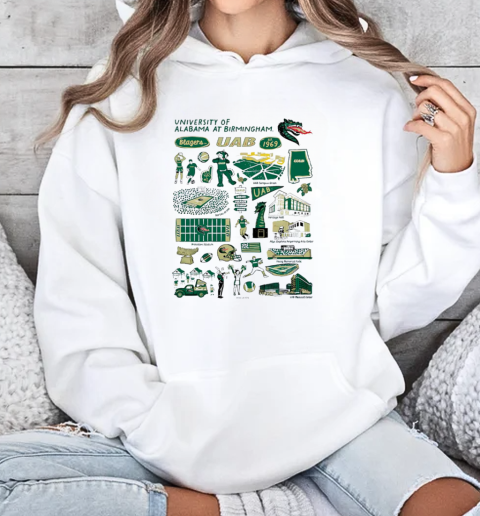 Vive la fete UAB Blazers impressions artwork T-Shirt Unisex Hoodie