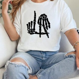 Voodoo Bone Finger Los Angeles Skeleton Hand T-Shirt Classic Women's T-shirt