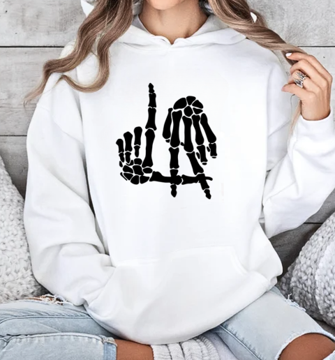 Voodoo Bone Finger Los Angeles Skeleton Hand T-Shirt Unisex Hoodie