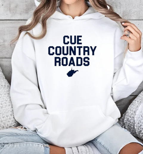 West Virginia Mountaineers Cue Country Roads T-Shirt Unisex Hoodie