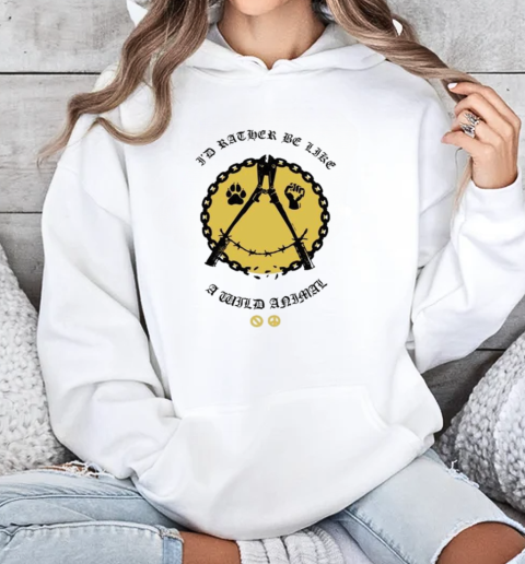 Zeta I'd Rather Be Like A Child Animal Smiley Peace The Wild Hot T-Shirt Unisex Hoodie