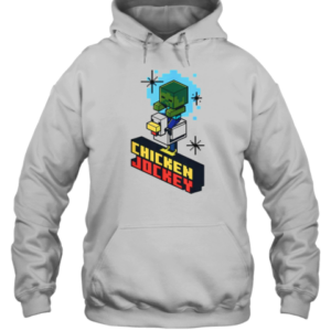 Awesome Chicken Jockey Vintage Jockey Chicken Minecraft T-Shirt Unisex Hoodie