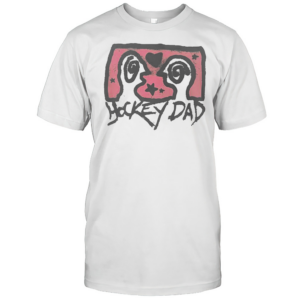 Awesome Hockey Dad Pink Spiral Eyes T-Shirt