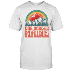 Bar Harbor Maine Rainbow Behind The Mountain T-Shirt Bar Harbor Maine Rainbow Behind The Mountain T-Shirt
