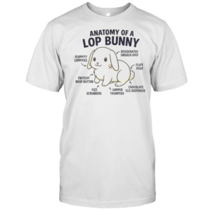 Cute Anatomy Of Mini Holland Lop Bunny Rabbit Lover T-Shirt Cute Anatomy Of Mini Holland Lop Bunny Rabbit Lover T-Shirt