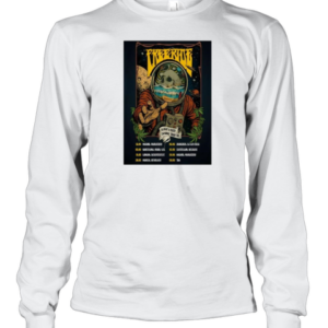 Free Ride Acido Y Puto Spring Tour 2025 Madrid Wurlitzer T-Shirt Long Sleeved T-shirt 
