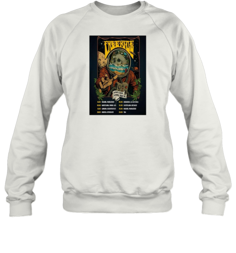 Free Ride Acido Y Puto Spring Tour 2025 Madrid Wurlitzer T-Shirt Unisex Sweatshirt