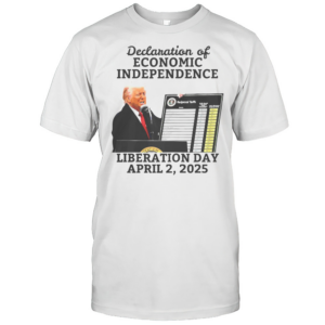 Hot Trump Tariff Chart Declaration Of Economic Independence 2025 T-Shirt