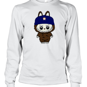 Houston Astros Labubu MLB Baseball T-Shirt Long Sleeved T-shirt