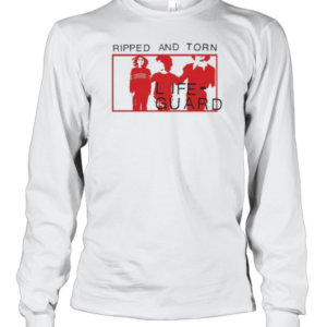 Lifeguard Ripped And Torn T-Shirt Long Sleeved T-shirt 