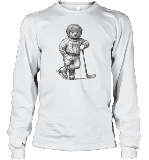 Netters Bear Hockey T-Shirt Long Sleeved T-shirt