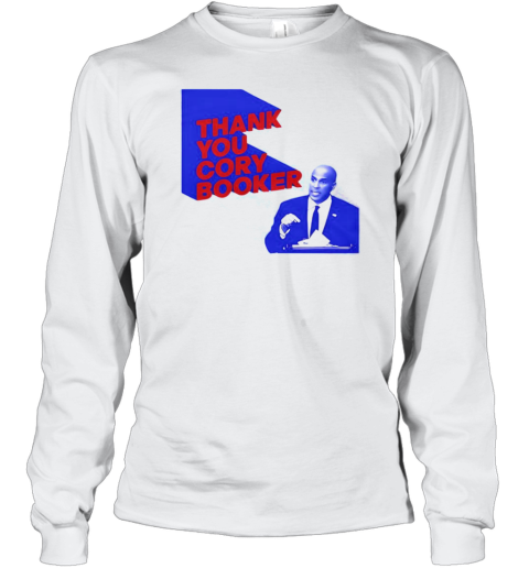 Official Thank You Cory Booker T-Shirt Long Sleeved T-shirt