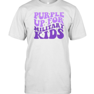 Pretty Purple Up For Military Kids T-Shirt