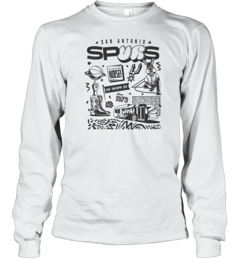 San Antonio Spurs Porvida T-Shirt Long Sleeved T-shirt