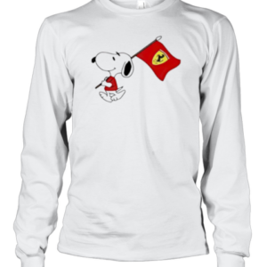 Snoopy Ferrari Formula One T-Shirt Long Sleeved T-shirt 