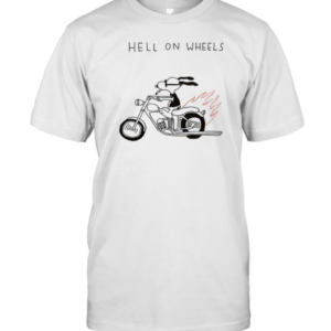 Snoopy Peanuts Smoking Hell On Wheels T-Shirt Classic Men's T-shirt