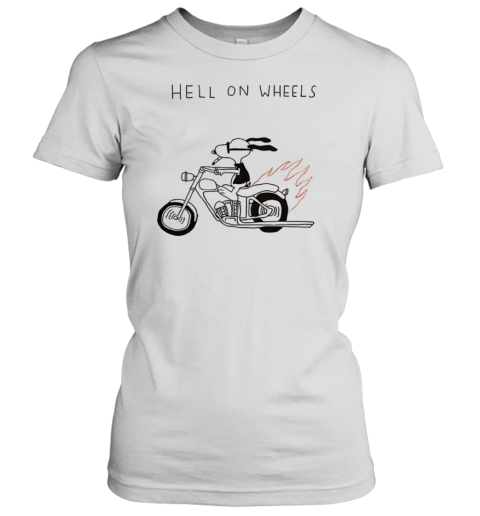 Snoopy Peanuts Smoking Hell On Wheels T-Shirt Classic Women's T-shirt