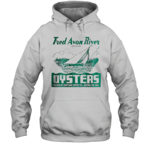 Tred Avon River Brand Oysters T-Shirt Unisex Hoodie
