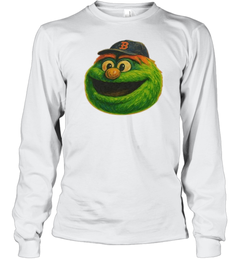 Wally The Green Monster Boston Red Sox T-Shirt Long Sleeved T-shirt
