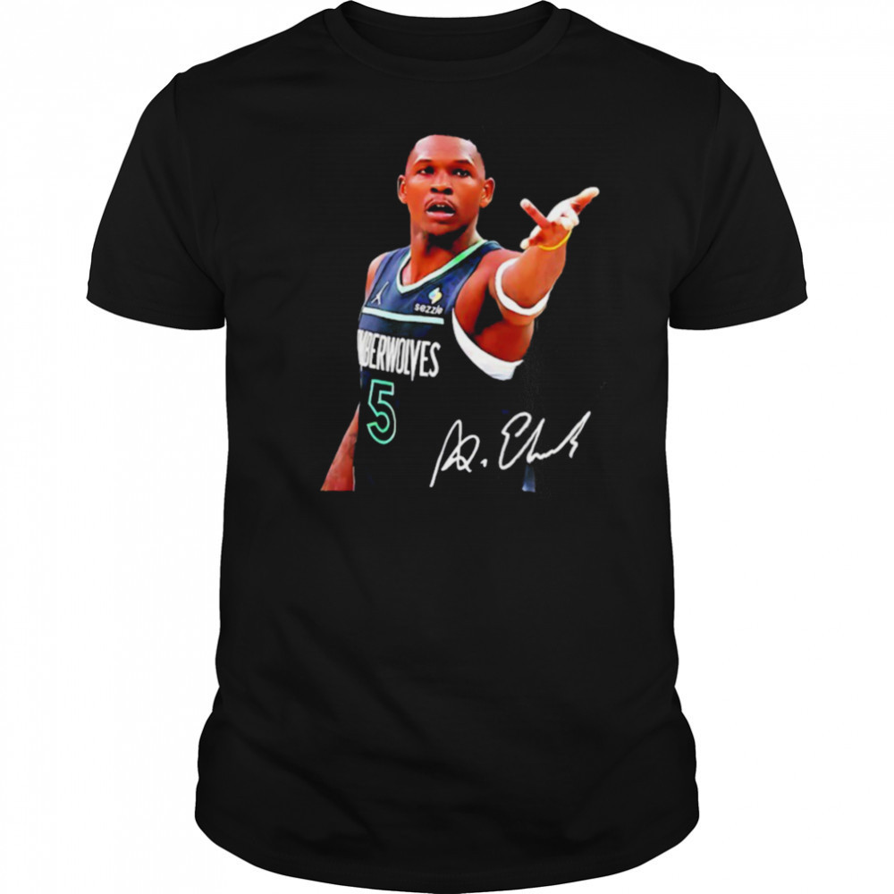 Anthony Edwards Minnesota Timberwolves signature graphic shirt